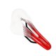 thumbnail image 2 of Cojín para asiento de bicicleta, amortiguador, transpirable, cómodo, PU, ​​alta elasticidad, reemplazo de sillín de bicicleta, blanco, rojo, tamaño libre, 2 of 10