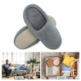 thumbnail image 4 of Unique Bargains 1 Pair Disposable Slippers Foldable Elastic Slippers Hotel Slippers for Family Beige Gray, 4 of 5