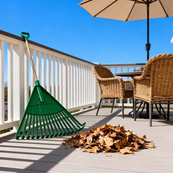 Nicehomfit Leaf Rake Green Plastic for Gardening Lightweight and Durable