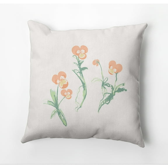 Simply Daisy What a Pansy Outdoor Pillow