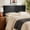 Black, variant on Virtu Queen Headboard No Tools Required Peel and Stick Upholstered Velvet Bed Headboard Only, Off -White