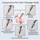 thumbnail image 4 of Acupuncture Pen, 5-in-1 Electronic Acupuncture Pen, Pain Relief Therapy, Rechargeable Powerful Meridian Energy Massage Pen - J, 4 of 5
