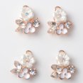 thumbnail image 4 of Abbracc 10Pcs Rhinestone Flower Pearl Buttons Flatback Charms DIY Phone, 4 of 9