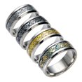 thumbnail image 4 of Stylish Men Titanium Steel Smooth Surface Wedding Band Finger Ring Jewelry Gift, 4 of 7