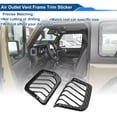 thumbnail image 3 of Unique Bargains Air Condition Outlet Vent Trim Cover Frame for Jeep Wrangler JL JLU 4XE 2018-2023 Dashboard Interior Air Outlet Vent Frame Carbon Fiber Black 1 Pair, 3 of 6