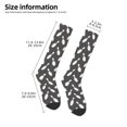 thumbnail image 2 of Rateoe Bowling Pins Pattern Women’s Knee High Crew Socks,Trouser Socks Comfortable, Breathable, Moisture-Wicking and Soft, 2 of 6