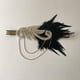 thumbnail image 2 of Vintage dama mujer flor apliques pelo cadena diadema jinwen Headband, 2 of 8