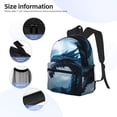 thumbnail image 3 of Disketp Blue Thunder Storm Dragon Mochila Ligera Clásica con Múltiples Bolsillos, Mochila Casual para Hombre y Mujer, Ideal para Escuela, Trabajo y Viajes, 3 of 6