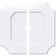 thumbnail image 1 of Ekena Millwork CMP36LE2-03000 36 in. OD x 3 in. ID Square Locke Architectural Grade PVC Contemporary Ceiling Medallion - 2 Piece, 1 of 1