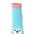 thumbnail image 5 of Girls Micro Cozy Character Socks, 3 Pack, Soft Plush Whimsical Pattern Socks, LT PINK, M/L, 5 of 17