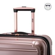 iFLY Fibertech 20 Hardside Carry-on Suitcase – Expandable Spinner Luggage for Travel, Rose Gold