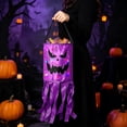 thumbnail image 2 of Halloween Treat Bags Trick or Treat LED Light Streamer Pumpkin Candy Bucket Oxford 31.5in Small Gift Goodie for Kids Outdoor Party by MPOISVA, 2 of 7
