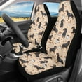 thumbnail image 2 of ZIATUBLE Dachshund Coffee Car Seat Covers Stretchy Vehicle Bucket Seat Cover Set 2 Packs Auto Seat Accessories Breathable Interior Vehicle Seat Protectors for Most Cars SUV Sedan, 2 of 7