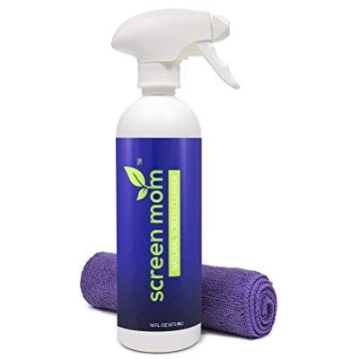 screen cleaner kit - best for led & lcd tv, computer monitor, laptop, and ipad screens contains over 1,572 sprays in each large 16 ounce bottle includes premium microfiber (Best Laptop Screen For Reading)