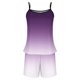 thumbnail image 3 of Sexy Pijama Conjunto para las Mujeres Gradiente Eslinga sin Mangas Tanque Empalme Pantalones Cortos Casual Pijamas Conjunto, Poliéster, 3 of 5