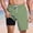 D_Army Green, variant on LMOIPLI Men's Swim Trunks Plus Size 2 in 1 Compression Liner Striped Swimwears High Elastic Waist Vacation Drawstring Bathing Suit Orange S
