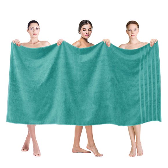 American Soft Linen Serviette de Bain Géante Grande en Coton Turc 100 % Véritable 35x70 Serviettes de Qualité Supérieure et de Luxe - Bleu Turquoise