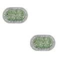 thumbnail image 4 of Youkk Bathroom Rugs Water Absorbent Floor Bath Mat Carpet Chrysanthemum Oval 40x60cm 2Set, 4 of 6