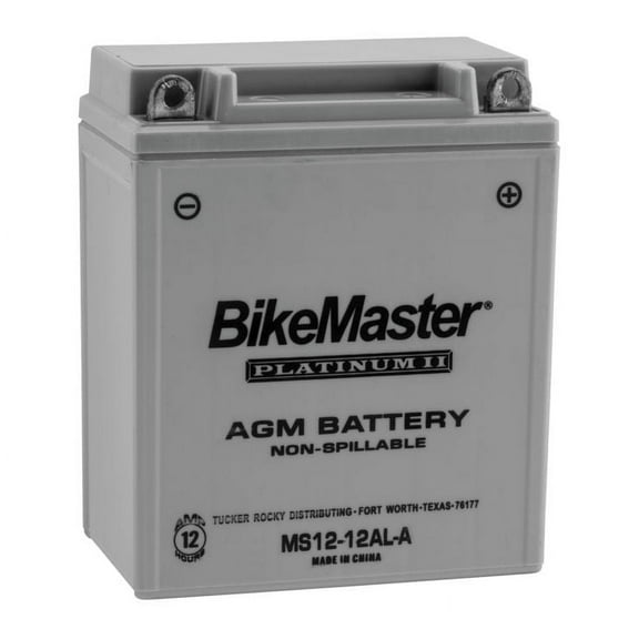 BikeMaster AGM Platinum II Battery MS12-12AL-A For Kawasaki EN500 Vulcan LTD 1996-2010