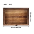 thumbnail image 7 of deevoka Wooden Specimens Display Case Shadow Box Table Decoration Jewelry Storage Box 36.5cmx26cmx5.5CM, 7 of 7