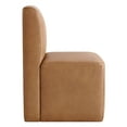 thumbnail image 6 of Spruce & Spring Upholstered Dining Chairs with Hidden Casters Set of 2, Cognac, 6 of 14