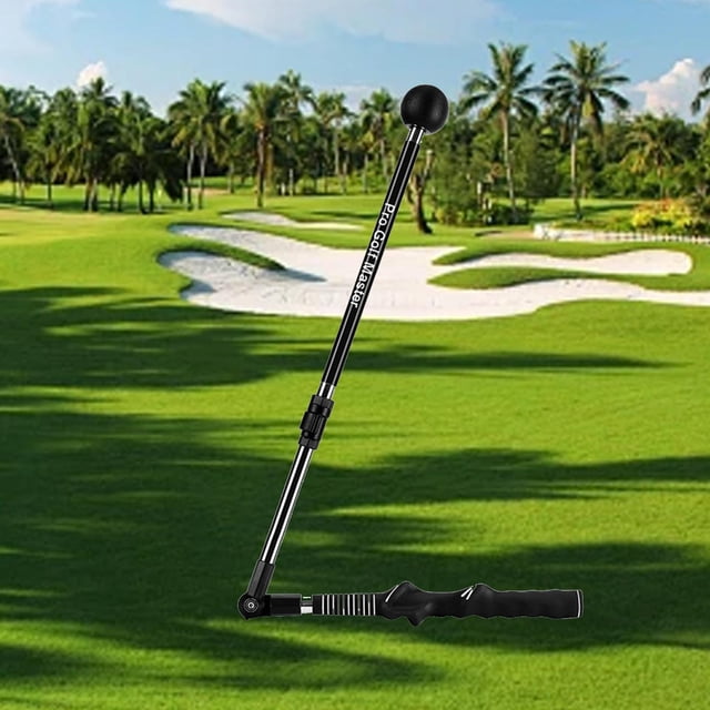 Golf Swing Trainer Golf calentamiento Club para interior al aire libre Golf suministros negro