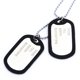thumbnail image 2 of Collar cadena colgante 2 placas identificación perro etiqueta aleación hombres plata 690x100mm,plata 690x100mm, 2 of 4