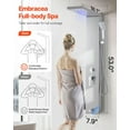 thumbnail image 2 of VEVOR Shower Panel Tower System Stainless Steel Column Rainfall Waterfall Head 5 Modes, 2 of 9