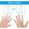 thumbnail image 5 of Mangas para dedos, 10 tubos de gel para dedo pulgar para artritis, dolor en el dedo en gatillo, protector de dedos de silicona para golf, baloncesto, 5 of 5