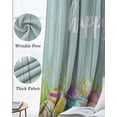 thumbnail image 3 of Happy Easter Blackout Curtains for Bedroom Living Room Darkening Curtains 84 Inch Length 2 Panels Set Spring Cute Rabbit Ears Grass Wooden Grain Window Curtain Window Treatment Grommet Drapes 42"x84", 3 of 9