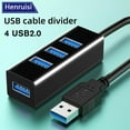 thumbnail image 4 of 1pc USB 2.0 Hi-Speed 4-Port Splitter Hub For PC Notebook UK Black/White, 4 of 8