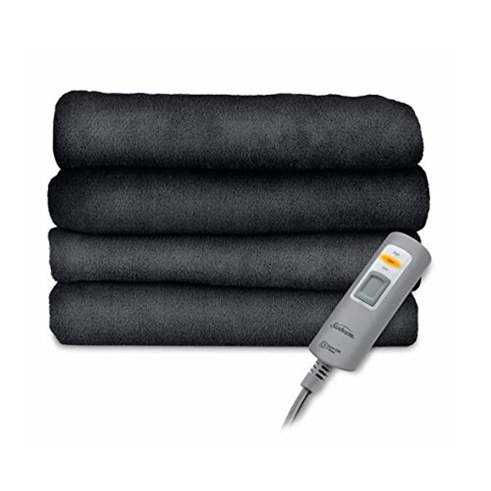 Sunbeam Velvet Plush Heated Throw Blanket 60' x 50' (Various Colors