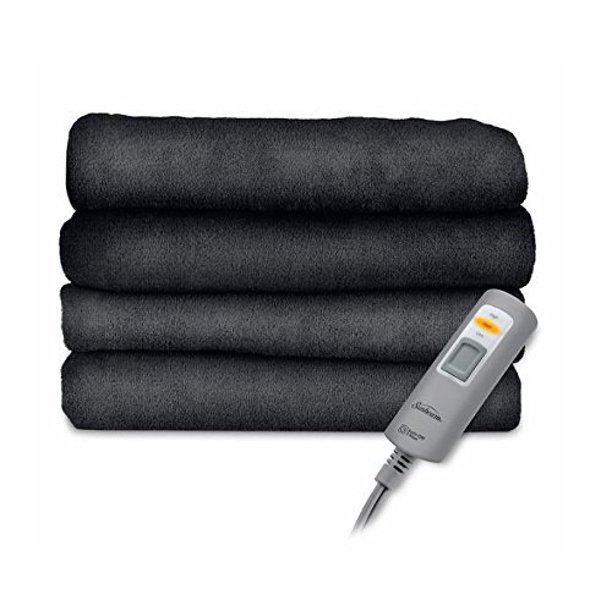 Sunbeam Velvet Plush Heated Throw Blanket 60' x 50' (Various Colors