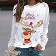 thumbnail image 2 of KANG Print Casual Crewneck Pullover Sweater Soft Warm Winter Holiday Graphic Long Sleeve For Ladies Cozy Loungewear Outfit, 2 of 4
