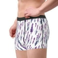 thumbnail image 2 of Pofeuu Lavender Flowers Print Men’s Boxer Briefs, Moisture-Wicking Underwear, Regular,Trunk-Large, 2 of 5