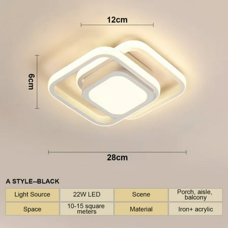 

QUHNG Stylish Contemporary LED Ceiling Light with Easy Surface Installation - Enhance your home decor with this stunning and energy-efficient ceiling light. Elevate your space with the so