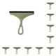 thumbnail image 3 of Yuarrent cepillo de limpieza limpiaparabrisas herramienta de limpieza tamaño compacto multifuncional sin rasguños fregador de pared Verde 10piezas, 3 of 6
