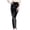 Black-2, variant on Women's wrap-around patent leather solid color tube top shirt performance tops M Red-7