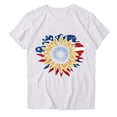 thumbnail image 2 of LWITHSZG Patriotic Shirts for Women American Flag ​Printed Short Sleeve T Shirt 4th of July Independence Day Graphic Tees, 2 of 3