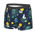 thumbnail image 2 of Wukai Space and Animals Print Men’s Underwear Breathable Boxer Briefs,&nbsp;Moisture Wicking & Breathable-X-Large, 2 of 7