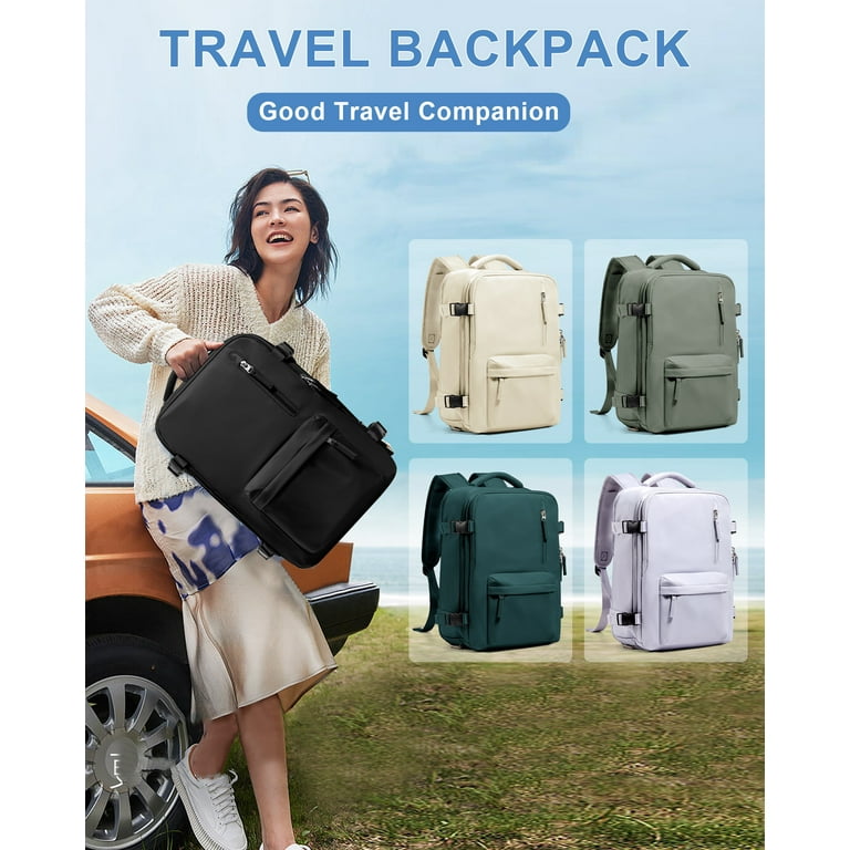 SYCNB 35L Travel Backpack, Waterproof Laptop Carry-On photo 8