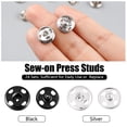 thumbnail image 3 of 24 Pieces Snap Button Portable Round Solid Color Fasteners Circular Sew Replacement Clothes Crafts Making DIY Fastener Press Buttons Accessories, 3 of 8