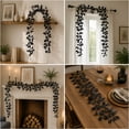 thumbnail image 3 of Halloween Decorations Black Leaf Garland, 26 Branches Artificial Rose Leaf Vine for Gothic Home Decor, Fireplace Mantel, and Dark Themed Party Supplies, C, 3 of 7