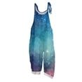 thumbnail image 2 of Iaqnaocc Jumpsuits For Women Plus Size Starry Sky Sleeveless Wide Leg Jumpers Casual Adjustable Strap Jumpsuits 2026 Trendy Holiday Overalls Turquoise 4XL, 2 of 5