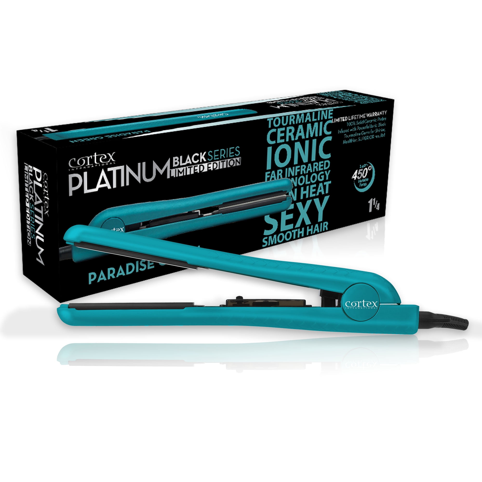 cortex platinum black series flat iron