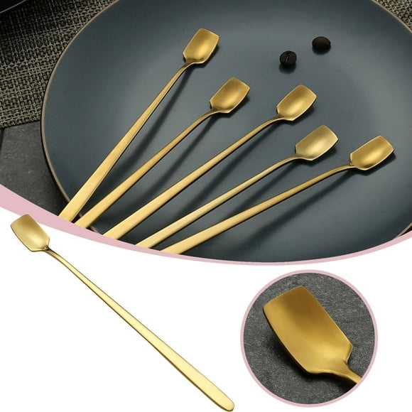 Boreal Craft Stainless Steel Spoon Tableware Small Round Spoon Coffee Stirring Spoon Titanium Gold Small Round Spoon Small Spoon round Dinner Table Set for 5 Small Dining Table round Set Dining Table