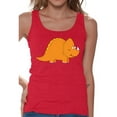 thumbnail image 1 of Awkward Styles Dinosaur Tanks Triceratops Shirts for Women Triceratops Tank Top Spirit Animal Shirts for Women Triceratops Outfit Gifts for Her Dinosaur Themed Party Dinosaur Gifts for Women, 1 of 4