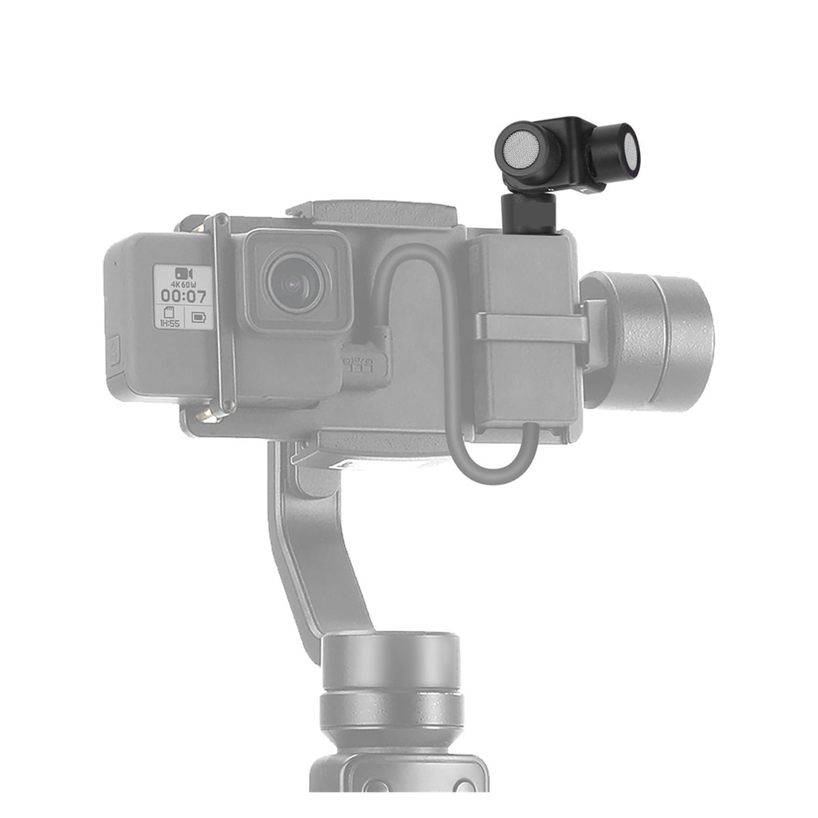 Microphone Dual-head Condenser Microphone Directional Mic Multi-funtional Mic For Dslr Camera ,Easy to Operate