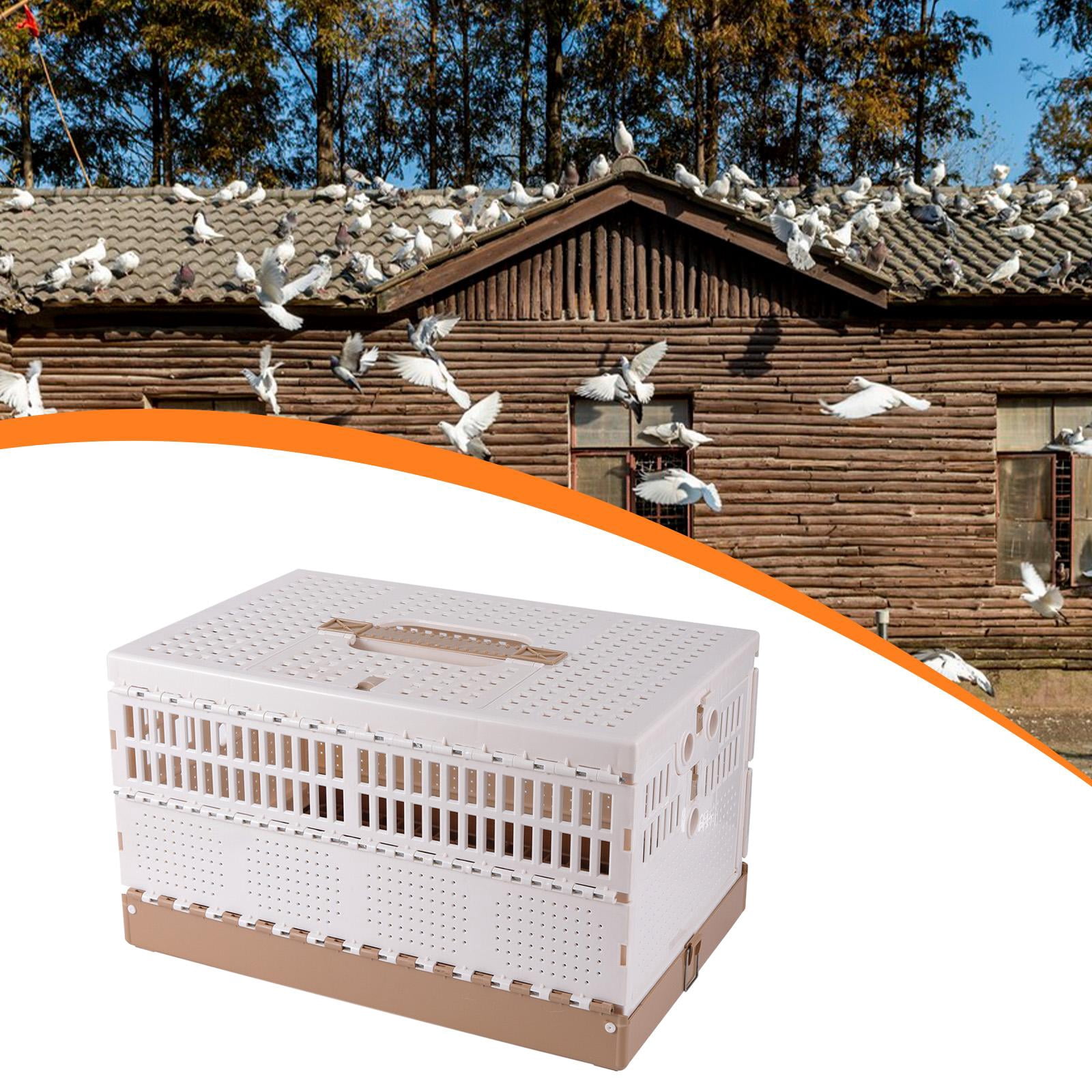 Pigeon Cage Foldable Bird Travel Carrier with Handle for Competition Transportation Training Parrots Doves