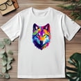 thumbnail image 3 of Playera Blanca Camiseta Unisex Estampada De Moda Lobo, 3 of 4